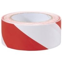 Draper Hazard Tape Roll, 33M X 50MM, Red and White