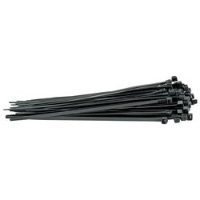 Draper Cable Ties, 4.8 X 200MM, BLACK (PACK OF 100)