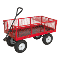 Sealey Platform Truck with Sides Pneumatic Tyres 450kg