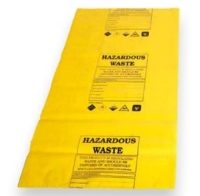 Fentex 50 Micron Waste Disposal Bags 46x90cm Yellow Case 100