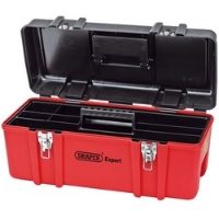 Draper Expert Plastic Tool Box Red 580mm with Tote Tray27732