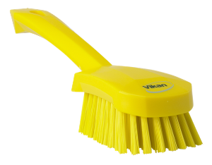 Vikan 41926 Washing Brush Short Handle, 270 mm, Hard, Yellow