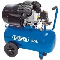 Draper 50L Direct Drive V-Twin Air Compressor, 2.2KW/3HP