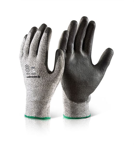 Beeswift KSPU5 PU Coated Cut Resistant Glove SMALL